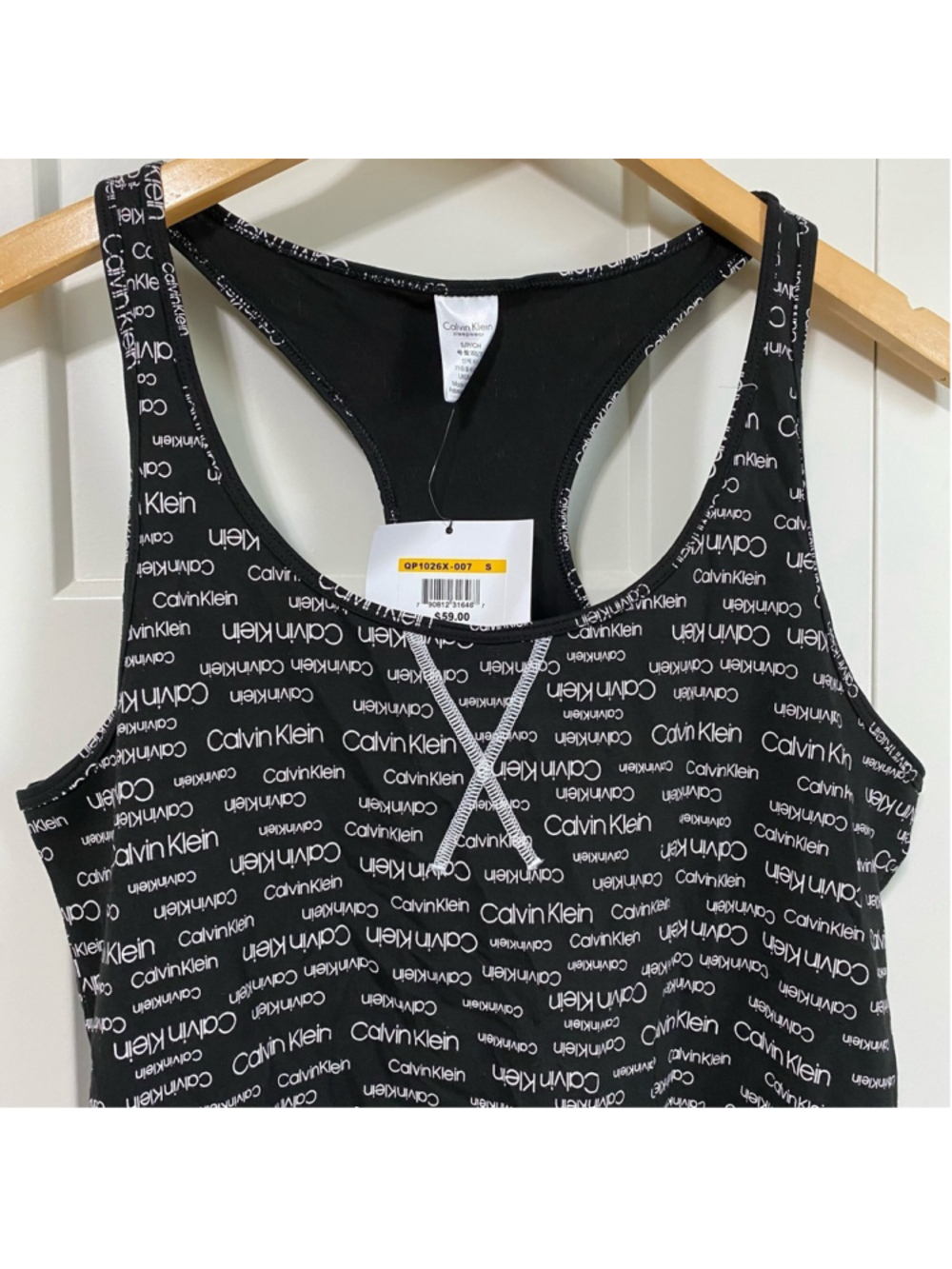 Calvin Klein sleepwear tank top black white size small NWT - Picture 2 of 8